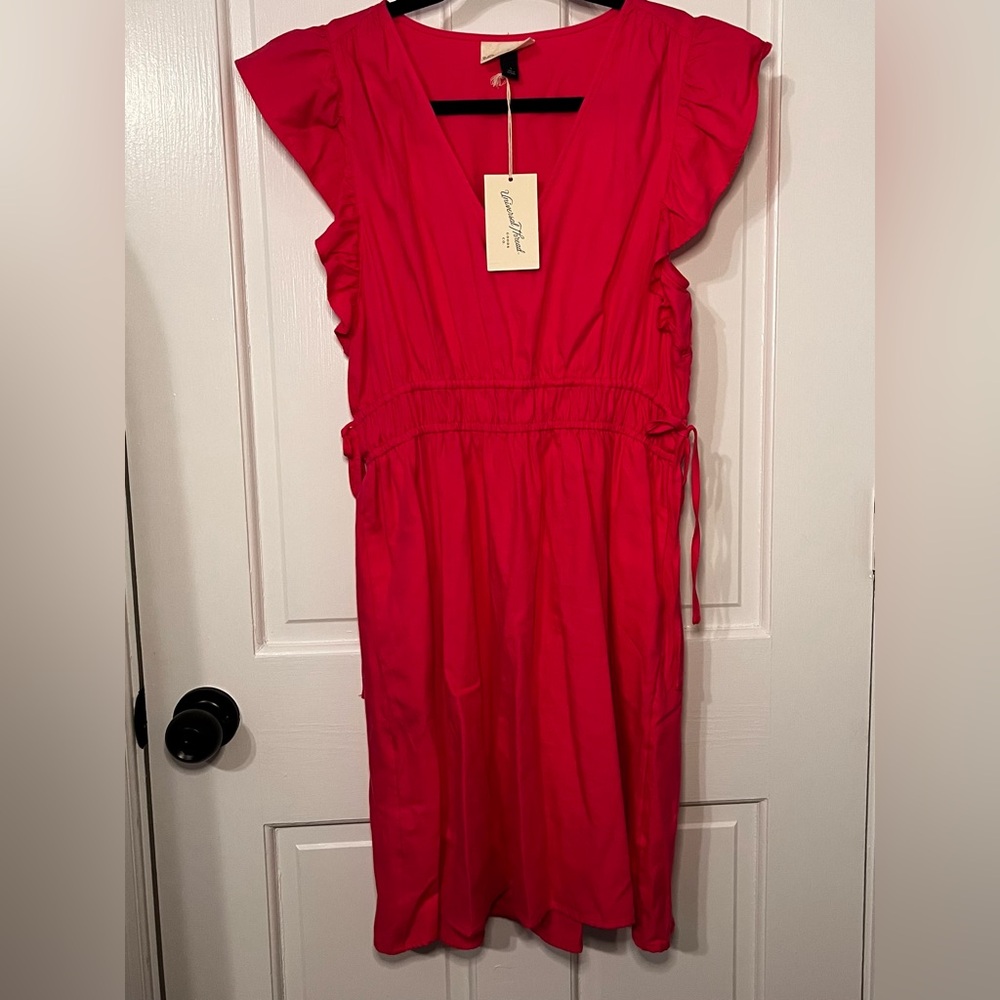 Hot Pink Ruffled Dress